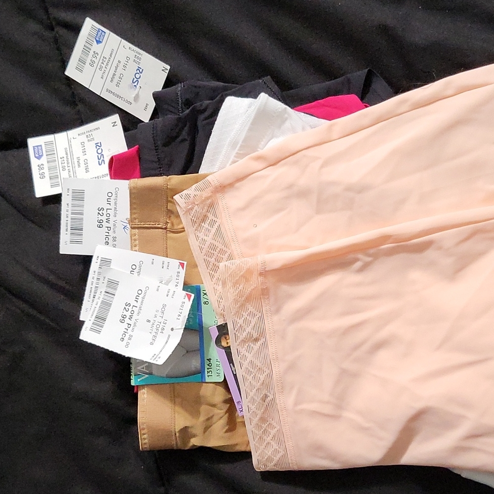 6 Pair Variety Silky Shaping Tagless Underwear 8/XL - Picture 13 of 14